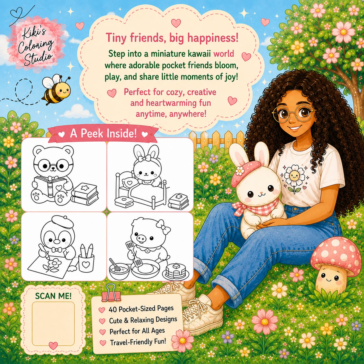 Kawaii Pocket Friends - Achterkant